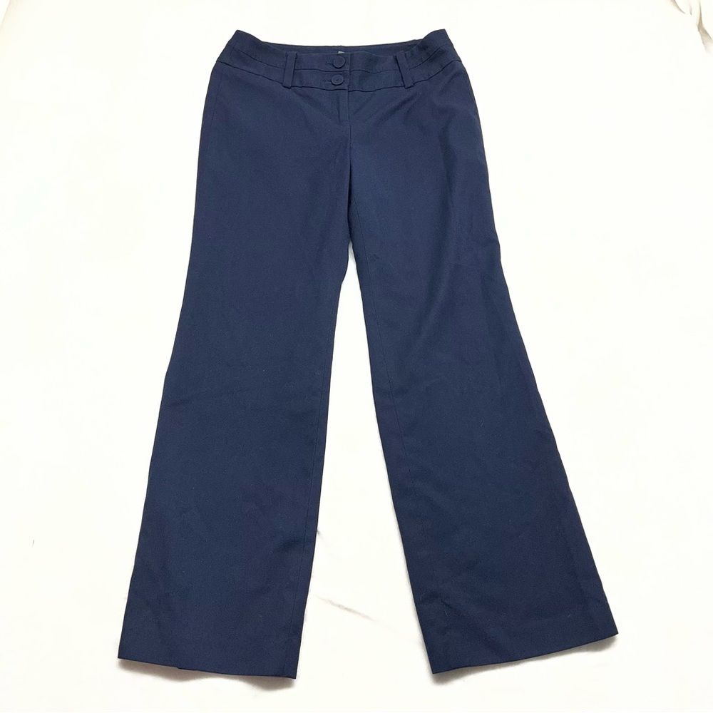 Ann Taylor Petites Signature Fit Navy Blue Woman’s Dress Pants Size 4P